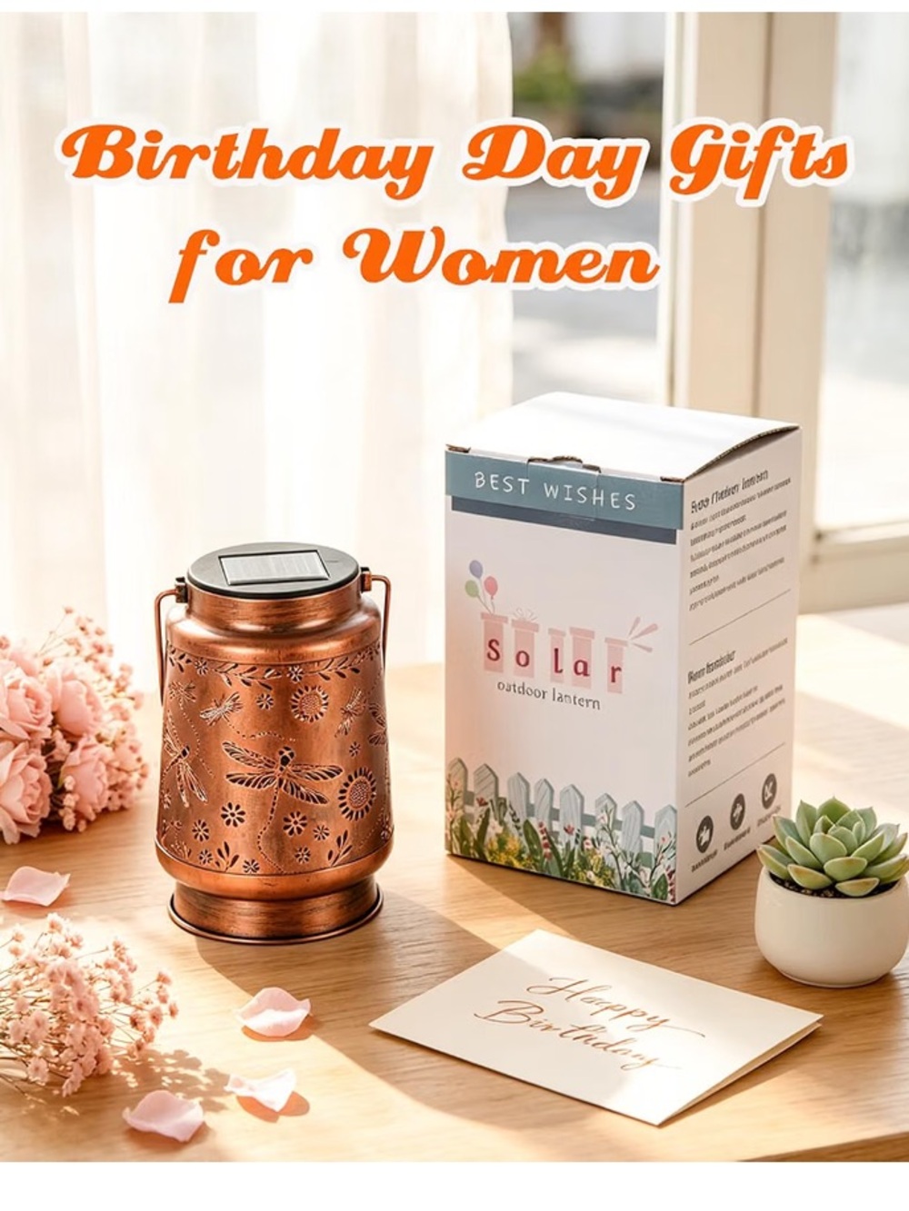 Copper Dragonfly Solar Lantern - Outdoor Hanging Light